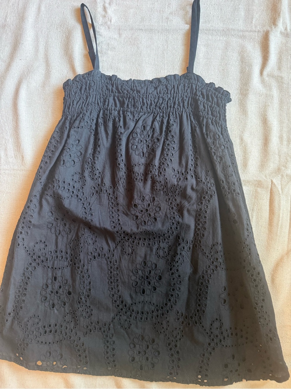 Sanctuary Mini Dress in Black Eyelet. Worn once.